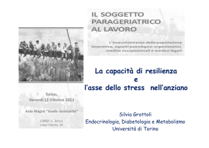 03 Grottoli La capacità di resilienza e l`asse dello stress Torino 12