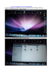 Creare una partizione in MAC OS X LEOPARD