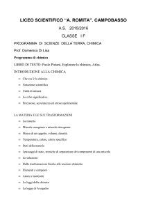 scienze 1 f - Liceo Scientifico "A.Romita"