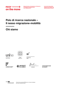 Polo di ricerca nazionale – Il nesso migrazione