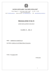 IV E - Liceo classico "Jacopo Stellini"