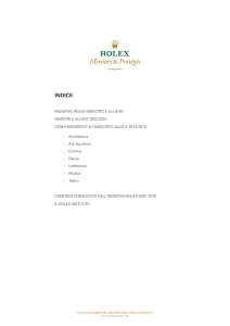 indice - Rolex Mentor and Protégé Arts Initiative