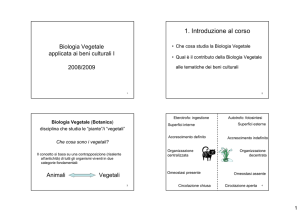 Biologia Vegetale tomo 1