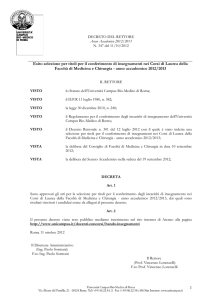 ESITO-301-Bando docenza a contratto Medicina 2012-2013