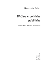 Welfare e politiche pubbliche