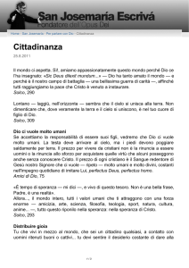 Cittadinanza - San Josemaria Escrivá