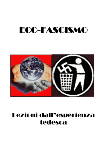 Ecofascismo: lezioni dall`esperienza tedesca - "E. Fermi"