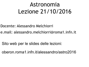 Astronomia Lezione 21/10/2016