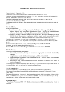 Curriculum vitae - Università degli Studi di Urbino Carlo Bo