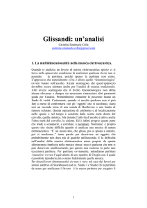 Glissandi: un`analisi - Carmine Emanuele Cella