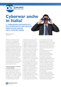 Cyberwar anche in Italia?