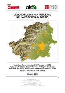 sintesi del testo - Regione Piemonte