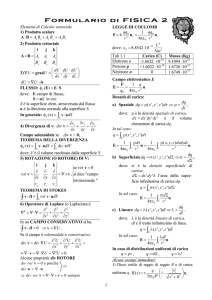 Formulario di fisica 2