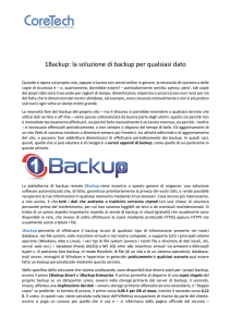 1Backup: la soluzione di backup per qualsiasi dato