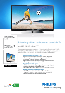 37PFL4007H/12 Philips Smart TV LED con Pixel Plus HD