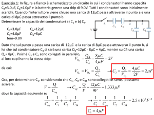 Compito II – Condensatori, resistenze e circuiti RC