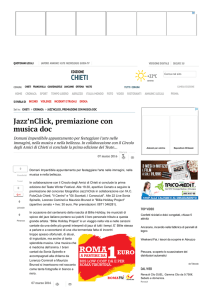 Jazz`nClick, premiazione con musica doc CHIETI