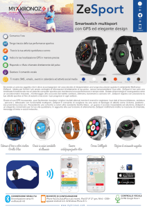 Smartwatch multisport con GPS ed elegante design