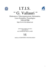liceo scientifico tecnologico - ITIS G. Vallauri Velletri