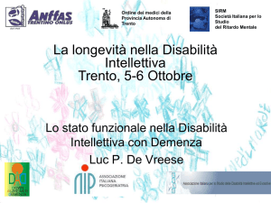 La longevità nella Disabilità Intellettiva Trento, 5