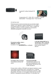 Logitech® Cordless Desktop® EX 110 Caratteristiche: PC • USB