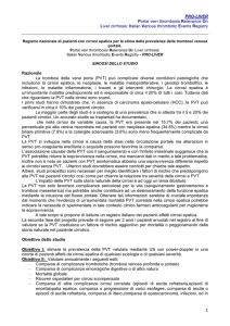 Sinossi Studio PROLIVER - Società Italiana di Medicina Interna