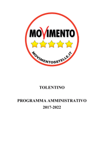 tolentino programma amministrativo 2017-2022
