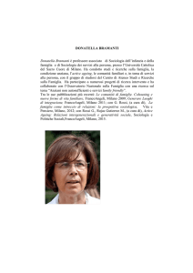 Donatella Bramanti Professore Associato Sociologia della famiglia