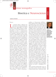 Bioetica e Neuroscienze