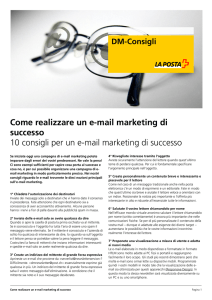 Come realizzare un e-mail marketing di successo 10 consigli per un