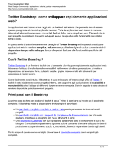Twitter Bootstrap: come sviluppare rapidamente applicazioni web?