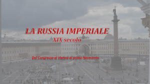 La Russia imperiale XIX secolo