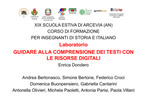 Diapositiva 1 - Scuola Laboratorio "Don Milani"
