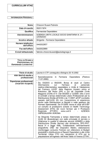 curriculum vitae - Home Page Azienda ULSS 21