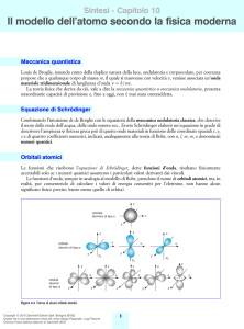Capitolo 10 Il modello dell`atomo secondo la fisica moderna