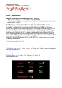 comunicato programma Jazz a Primavera 2017 Ciao Léon