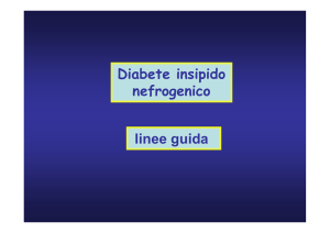 Diabete insipido nefrogenico linee guida