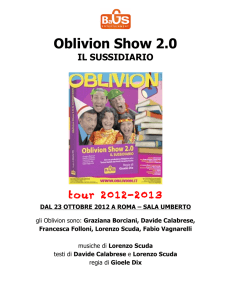 Oblivion show 2.0 cs tour 2012-2013