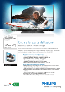 42PFL6007H/12 Philips Smart TV LED con Ambilight Spectra 2 e