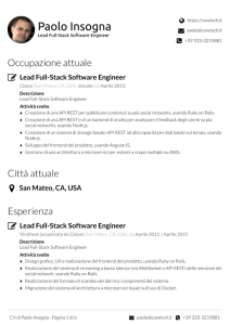 Web Engineer - Paolo Insogna