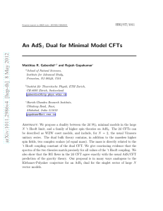 An AdS_3 Dual for Minimal Model CFTs