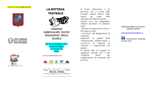 programma La Bottega Teatrale I edizione Roma