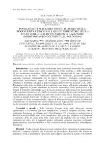 popolamenti macrobentonici - Società Italiana di Biologia Marina