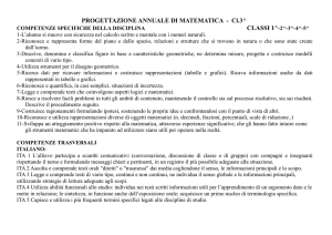 PROGETTAZIONE ANNUALE DI MATEMATICA - Cl.3