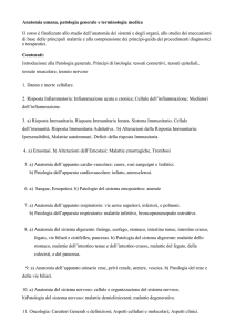 Programma A.A. 2012-2013Anatomia umana, patologia generale e