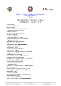 Programma di Storia - IT AER. Ferrarin.gov.it