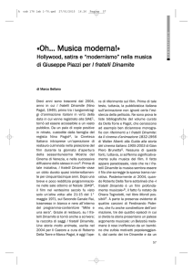 Marco BELLANO, «Oh… Musica moderna!» Hollywood, satira e