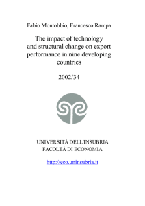 The impact of technology and structural change on