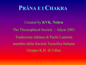 prâna and the chakras - Società Teosofica Italiana