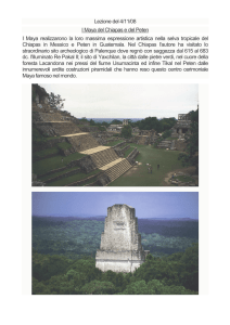 I Maya del Chiapas e del Peten